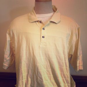 Men’s Yellow Adidas Climalite Polo Shirt size L